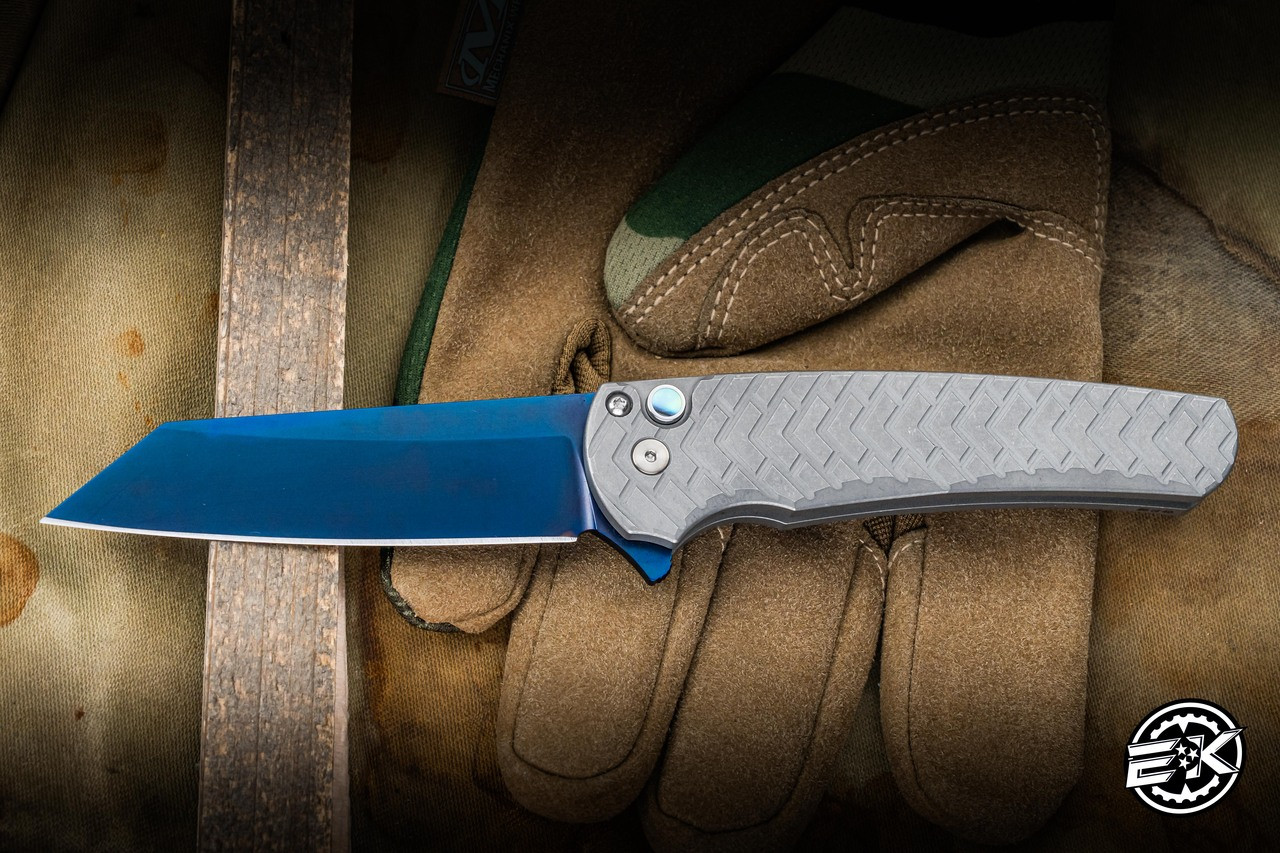 Protech Malibu Manual Flipper Textured Stainless 3