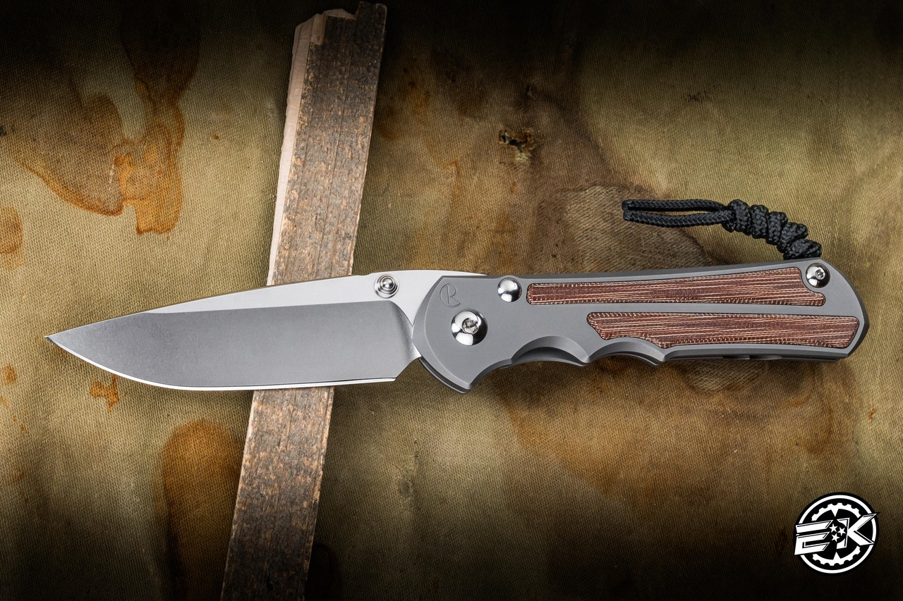 Chris Reeve Knives Large Inkosi Glass Blasted Titanium/Natural
