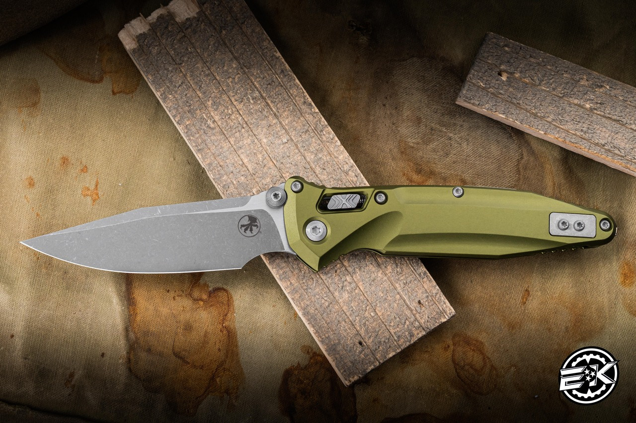 Microtech Socom Delta RAM-LOK OD Green Aluminum 3.8
