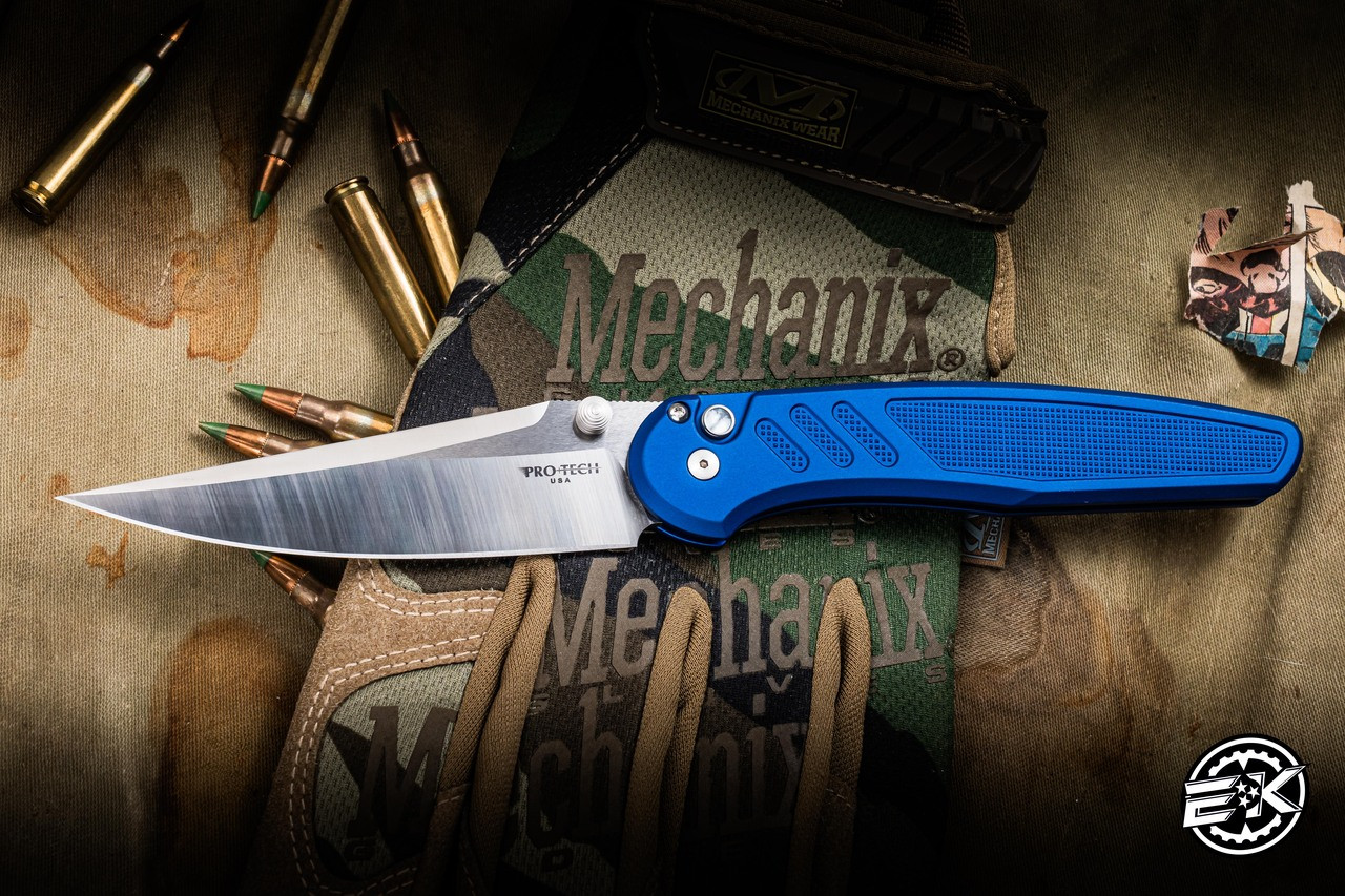 ProTech x Peace Neighbor Avalon Button Lock Manual Knife Knurled