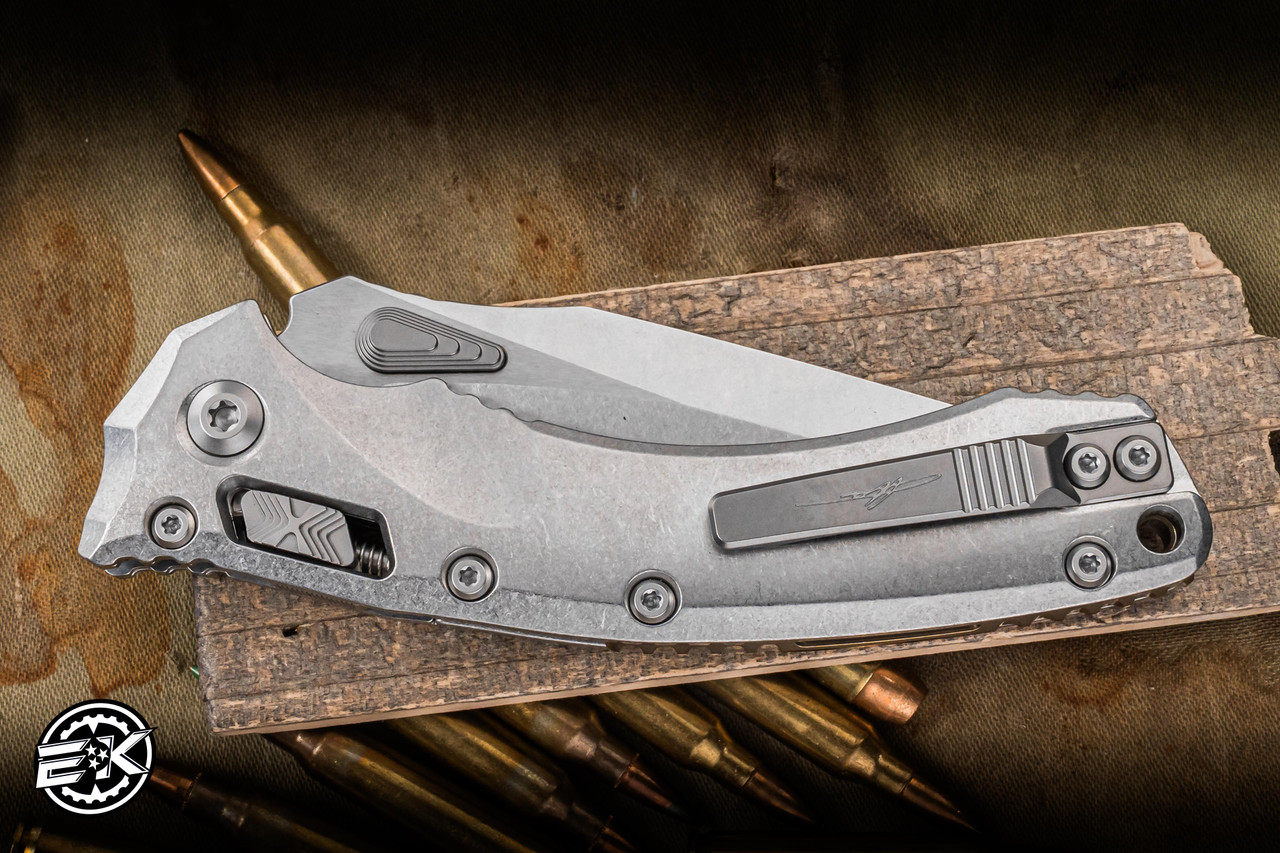 Microtech Marfione Select Amphibian Ram-LOK Folding Knife Titanium