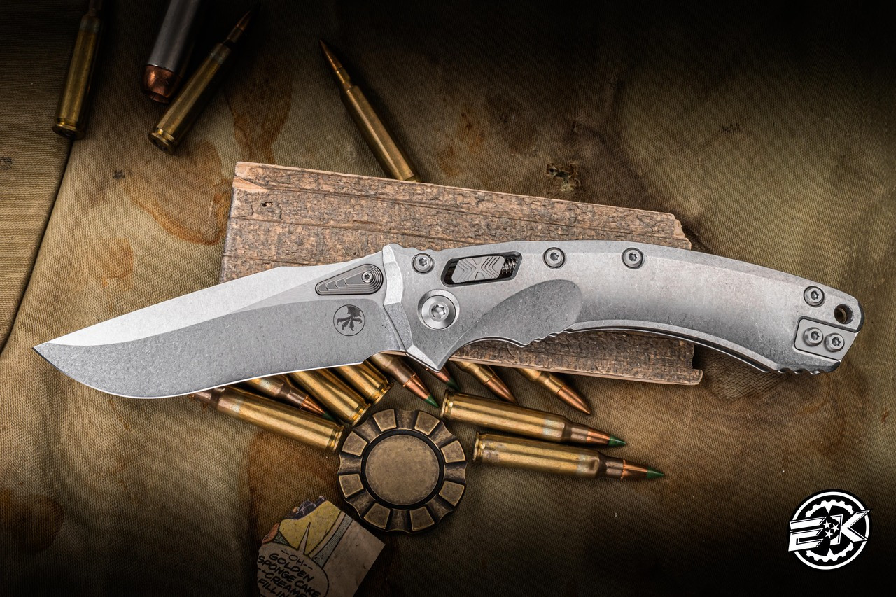 Microtech Marfione Select Amphibian Ram-LOK Folding Knife Titanium