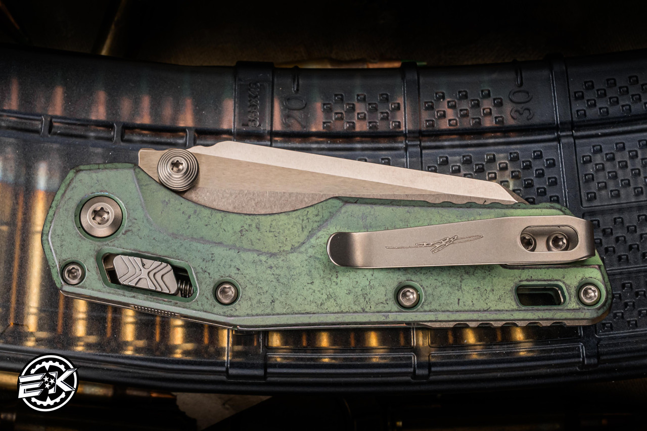 Microtech Marfione Select MSI Mini Ram-Lok Folding Knife Antique
