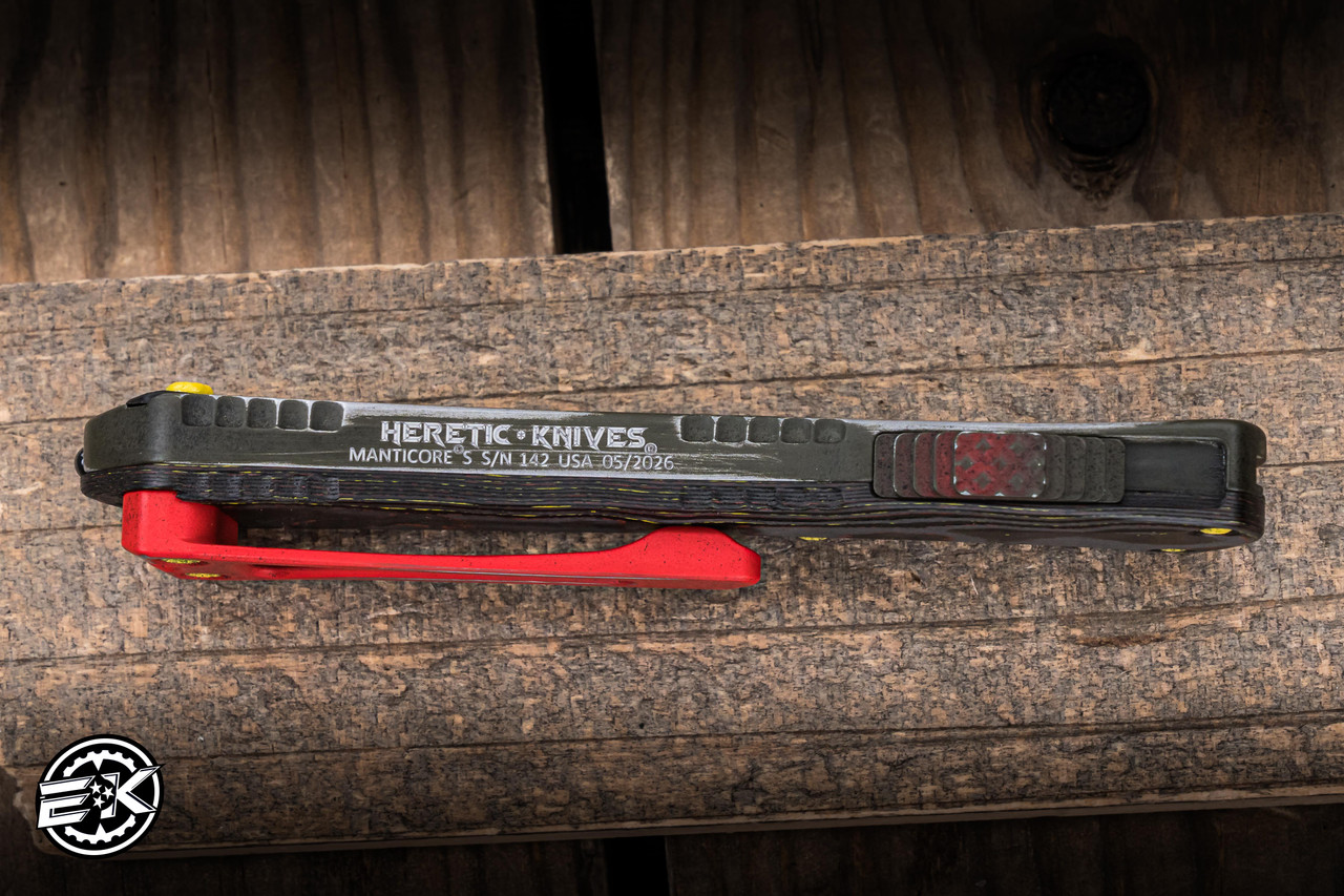 Heretic Knives Manticore S Bounty Hunter OTF Camo Carbon 2.6