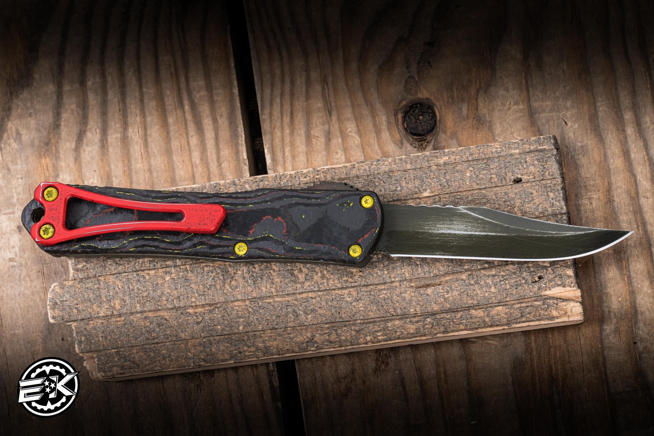 Heretic Knives Manticore S Bounty Hunter OTF Camo Carbon 2.6