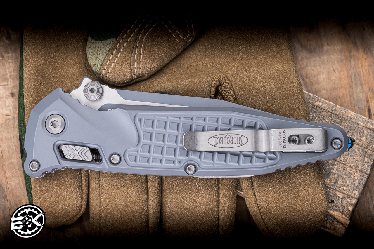 Microtech Socom RAM-LOK Frag Storm Aluminum 3.8