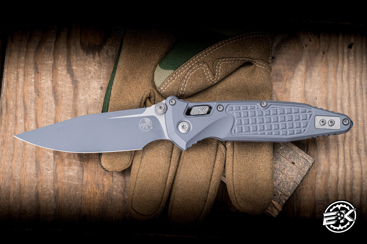 Microtech Socom RAM-LOK Frag Storm Aluminum 3.8
