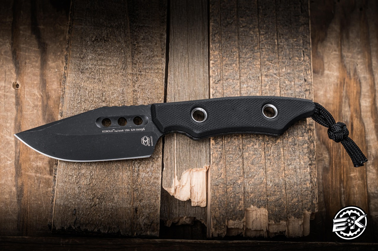 Heretic Knives Kobold Fixed Blade Black G10 2.8