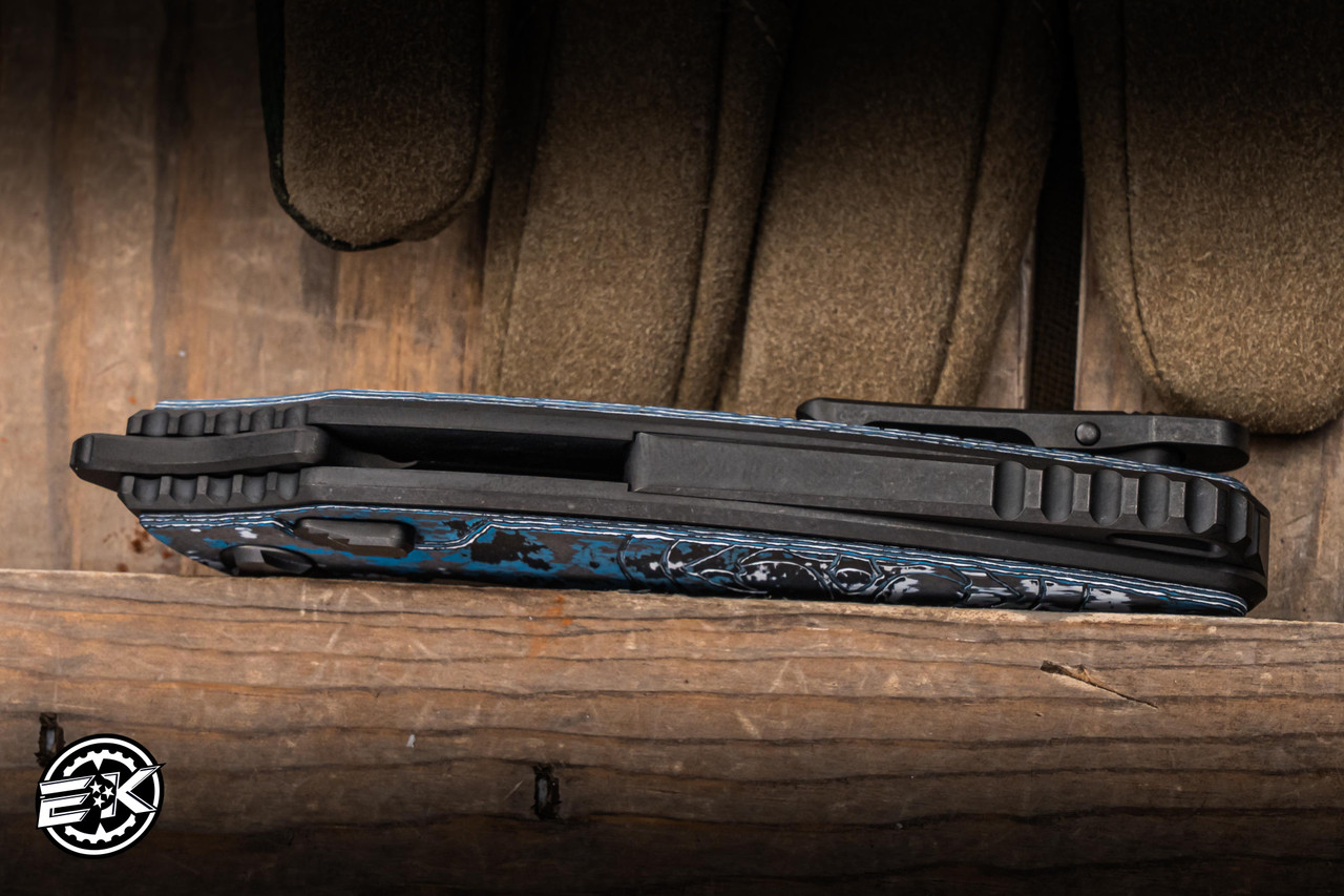 Hawk Knives Talon Folding Knife Frost FatCarbon 3.5