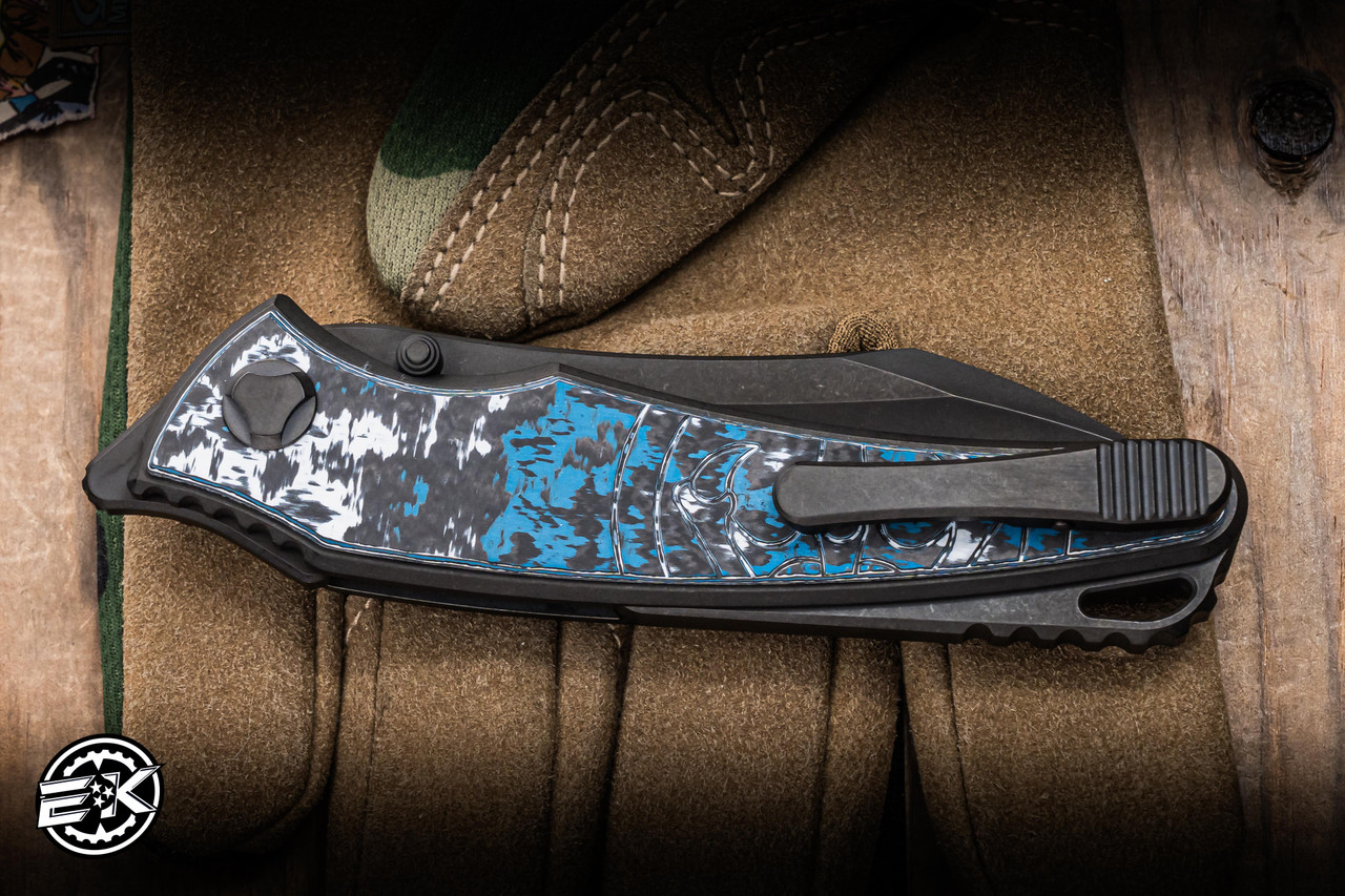 Hawk Knives Talon Folding Knife Frost FatCarbon 3.5