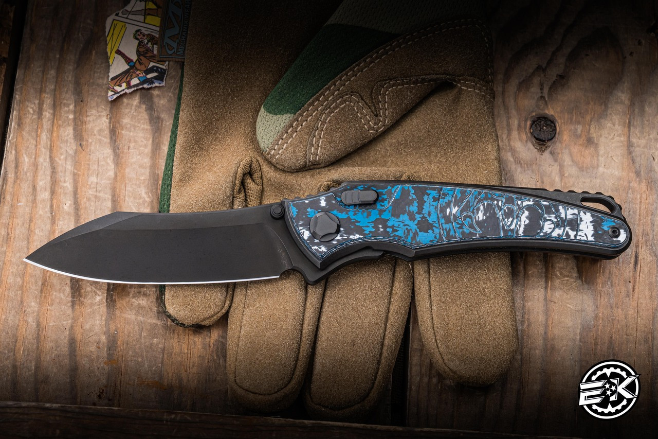 Hawk Knives Talon Folding Knife Frost FatCarbon 3.5