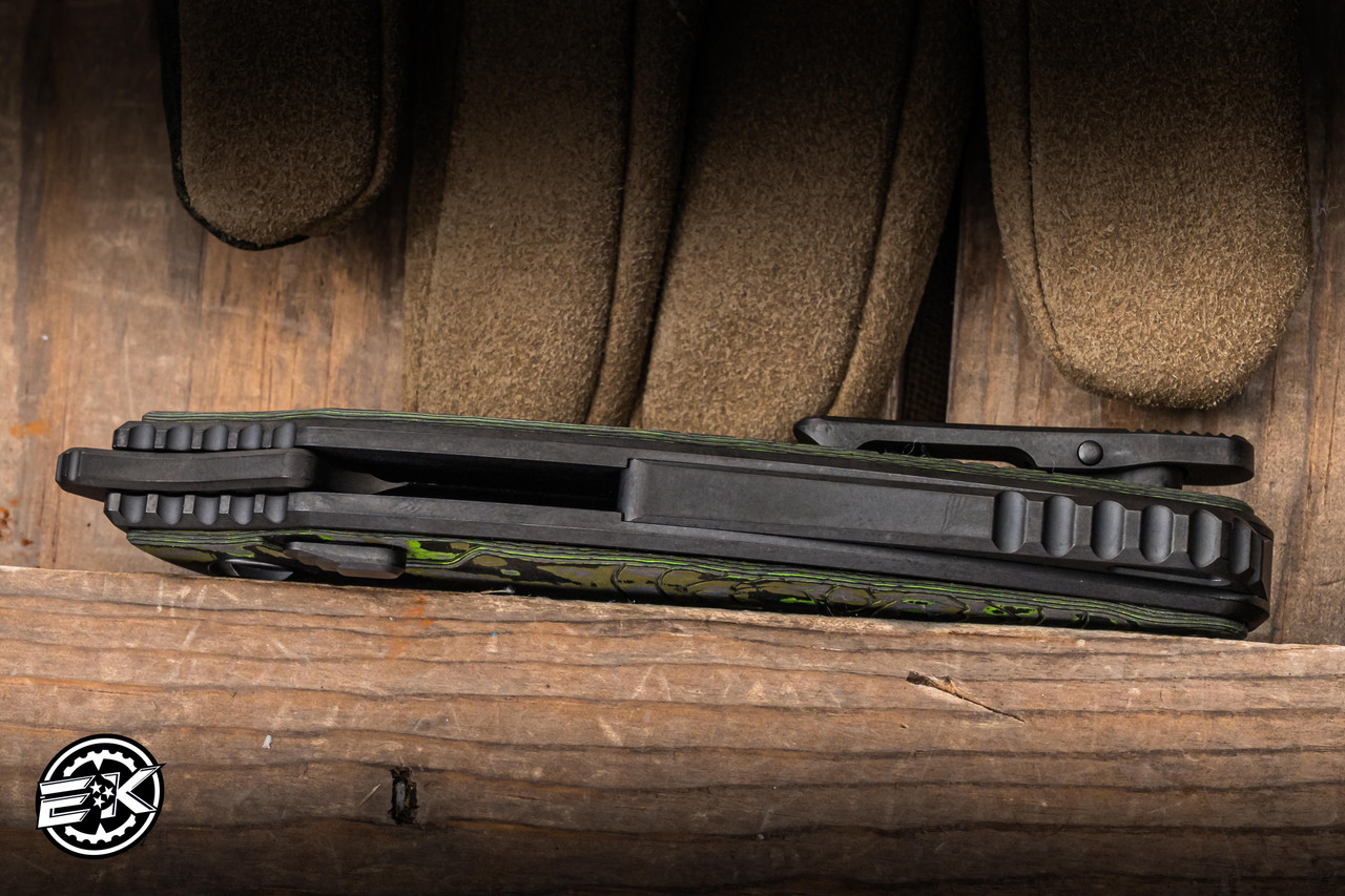 Hawk Knives Talon Folding Knife Toxic Moss CamoCarbon 3.5
