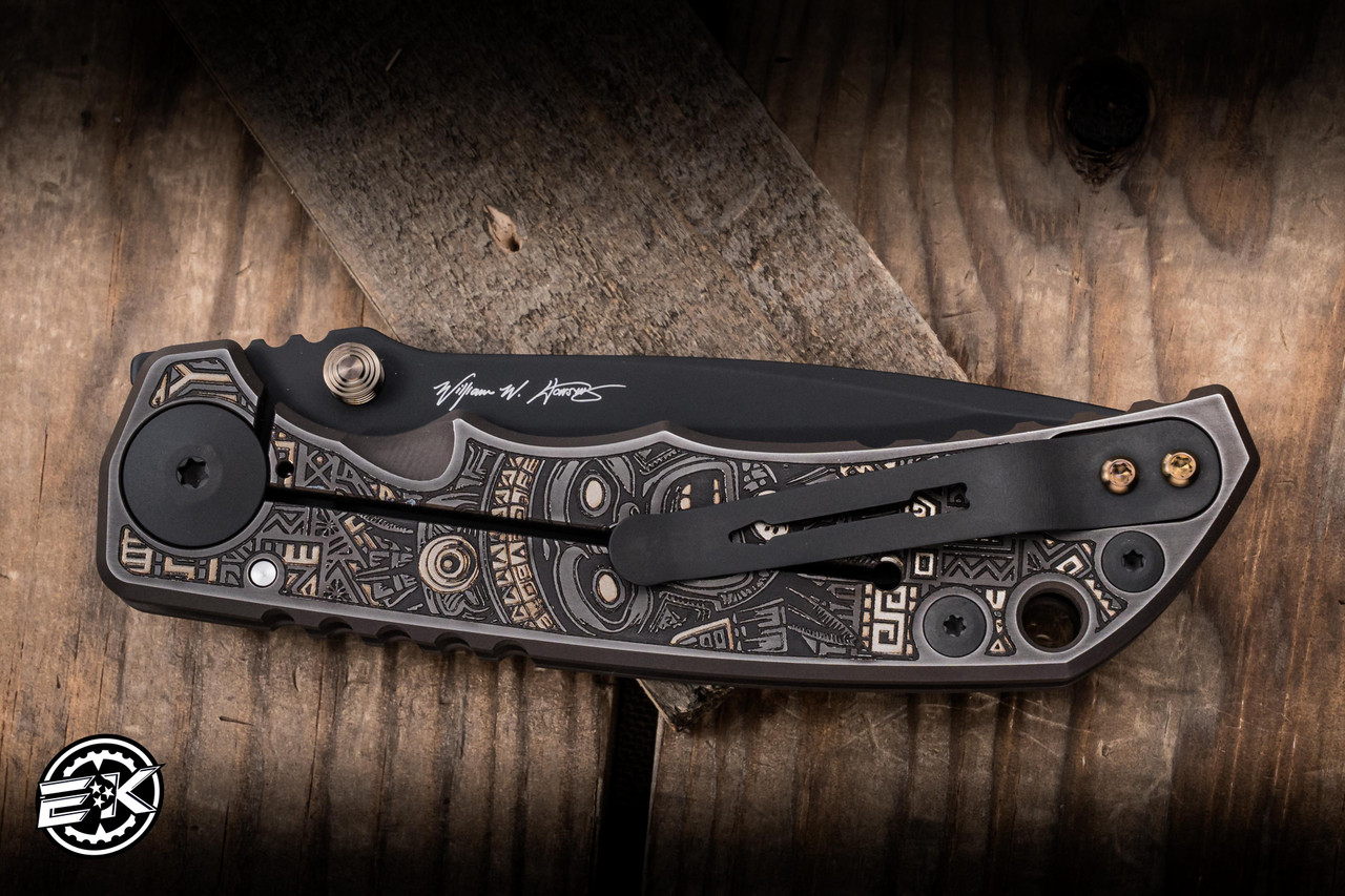 Spartan Blades SHF Harsey Folder Knife Aztec Titanium 4