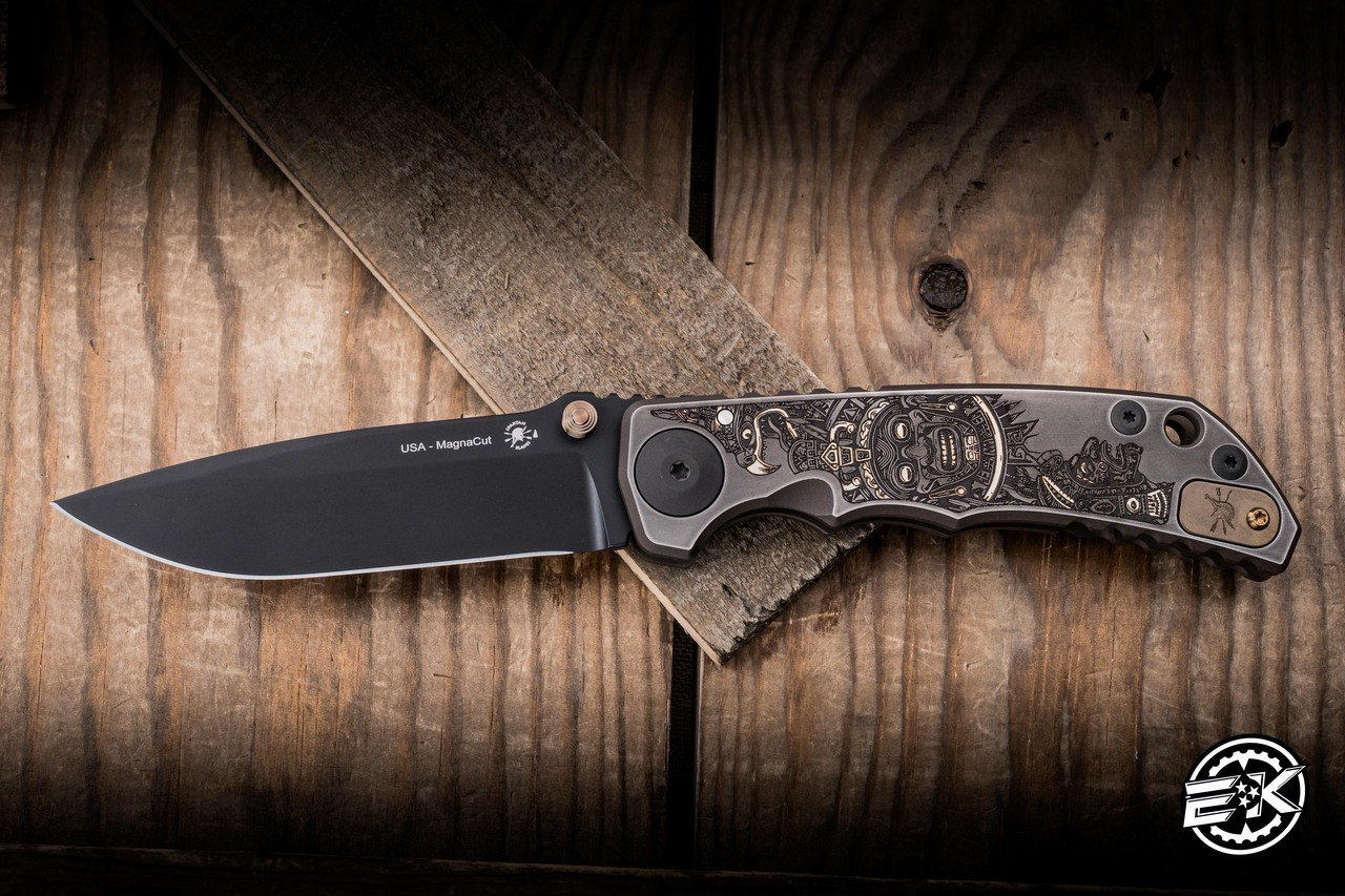 Spartan Blades SHF Harsey Folder Knife Aztec Titanium 4