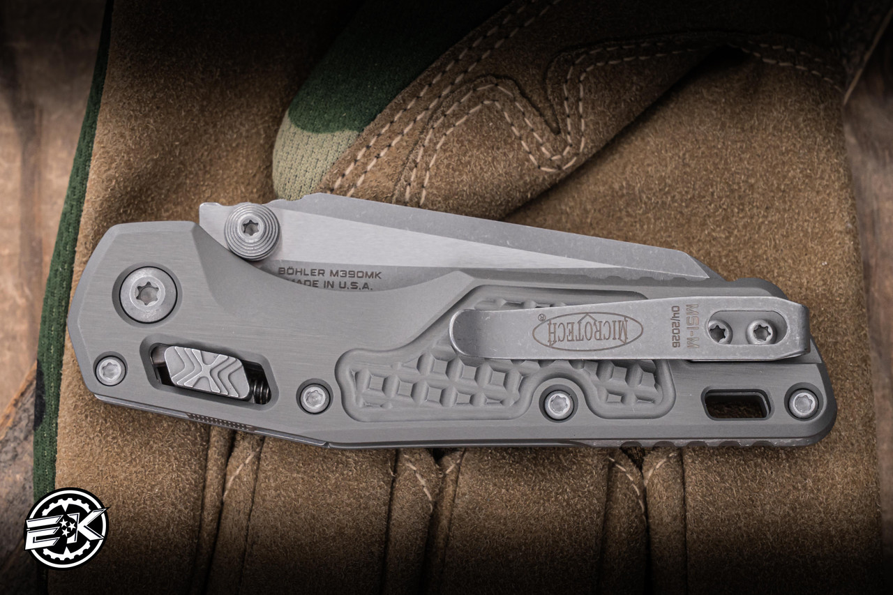 Microtech MSI Mini Ram-Lok Natural Frag Aluminum 3.25