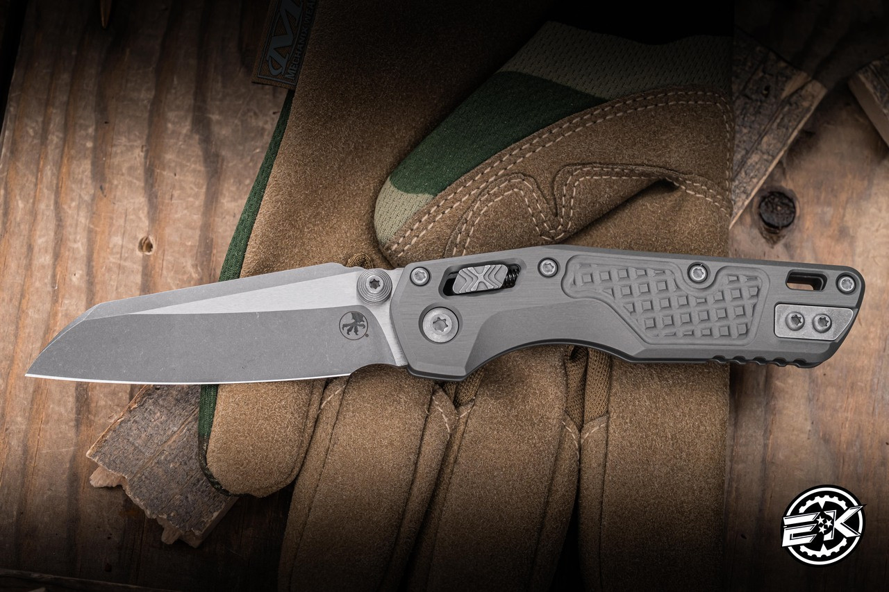 Microtech MSI Mini Ram-Lok Natural Frag Aluminum 3.25