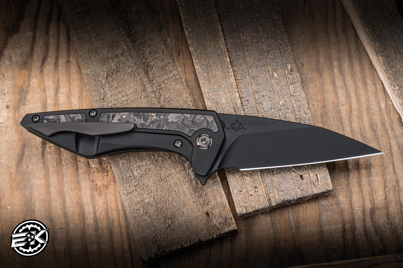 Koenig Knives Mini Goblin Flipper Bronze Techno Carbon Fiber 3
