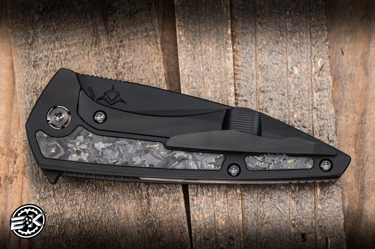 Koenig Knives Mini Goblin Flipper Olive Techno Carbon 3
