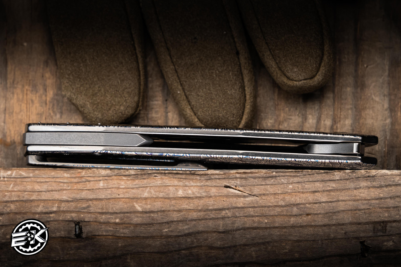 Herman Custom Knives Ishtar Eternal Garden Titanium 3.74