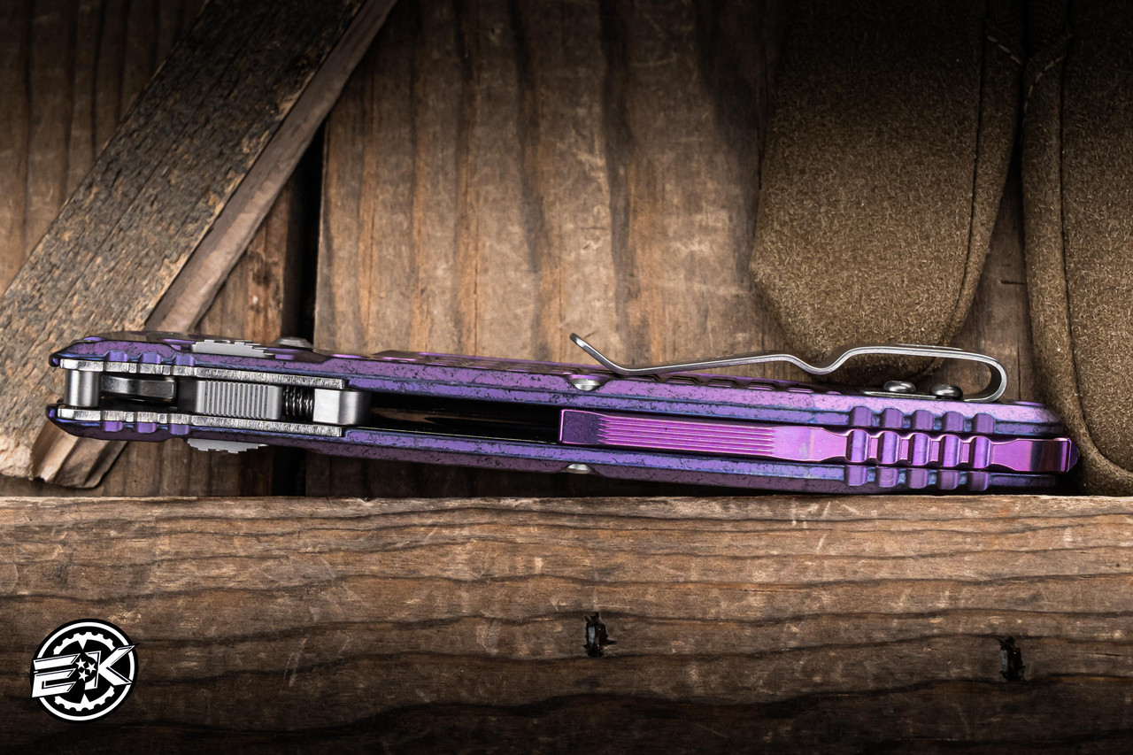 オプンチア　Purple Mesa Microtech Marfione Select Socom RAM-LOK Manual Folding Knife