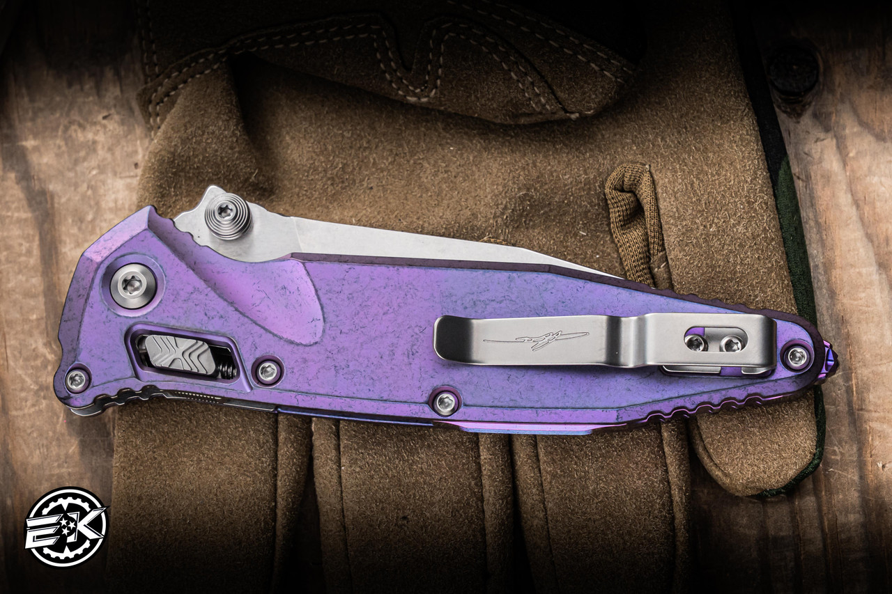 ＿mHOLIC*　　・ナチュラル・パープル Microtech Marfione Select Socom RAM-LOK Manual Folding Knife