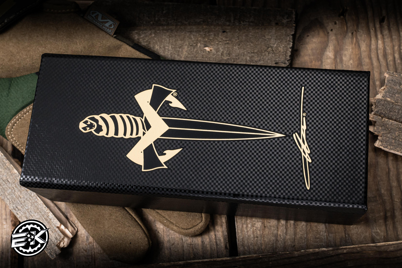 Microtech Marfione Custom LUDT Galactic Acid Titanium, Bronze