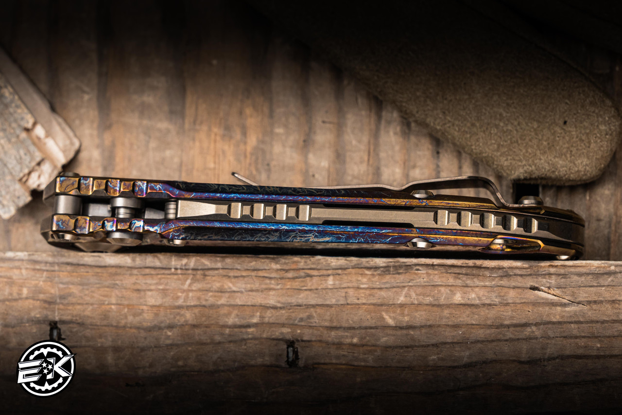 Microtech Marfione Custom LUDT Galactic Acid Titanium, Bronze