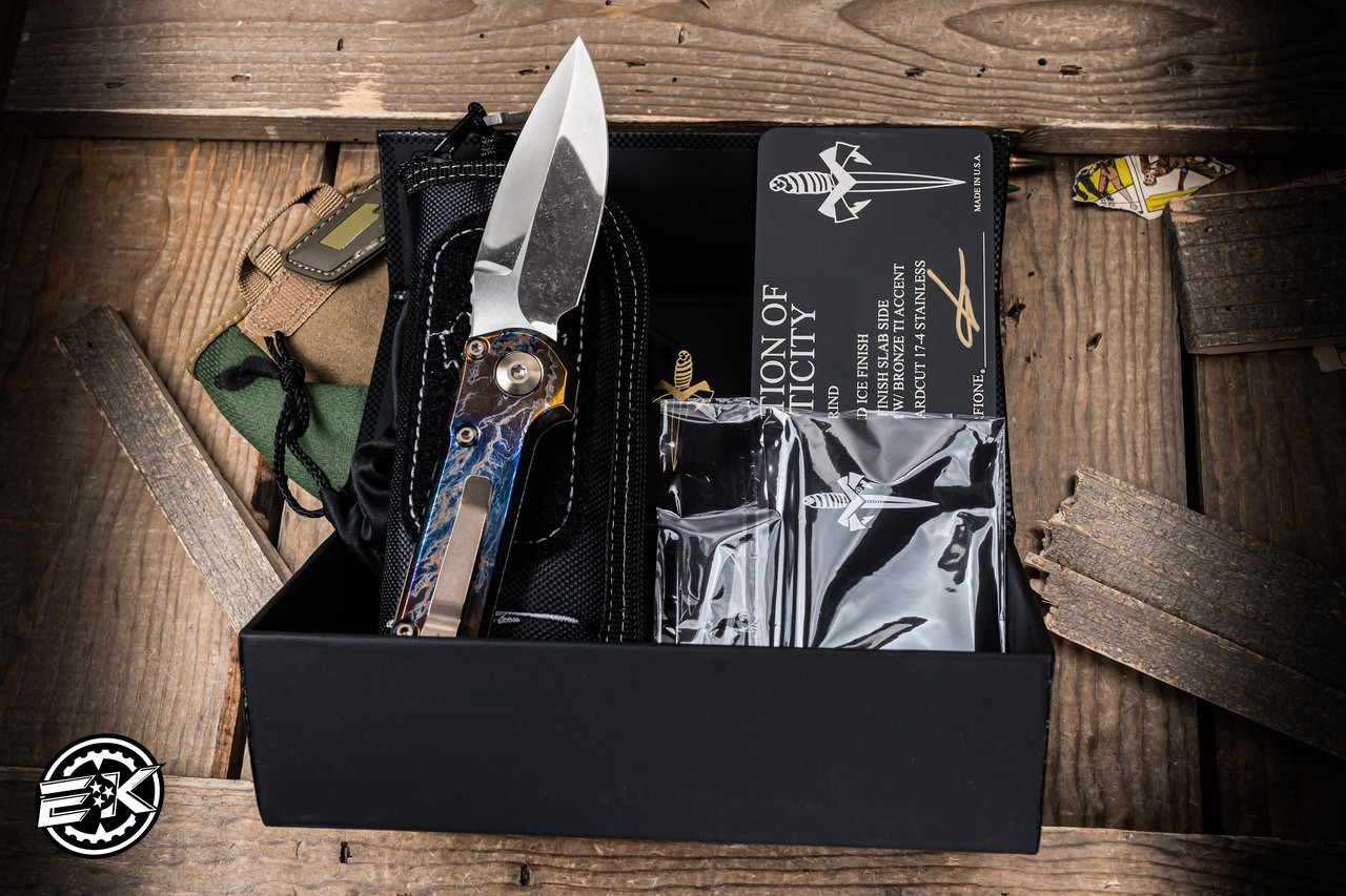 Microtech Marfione Custom LUDT Galactic Acid Titanium, Bronze