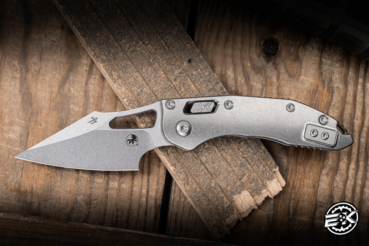 Microtech Marfione Select M-Stitch Ram-LOK Folding Knife Titanium