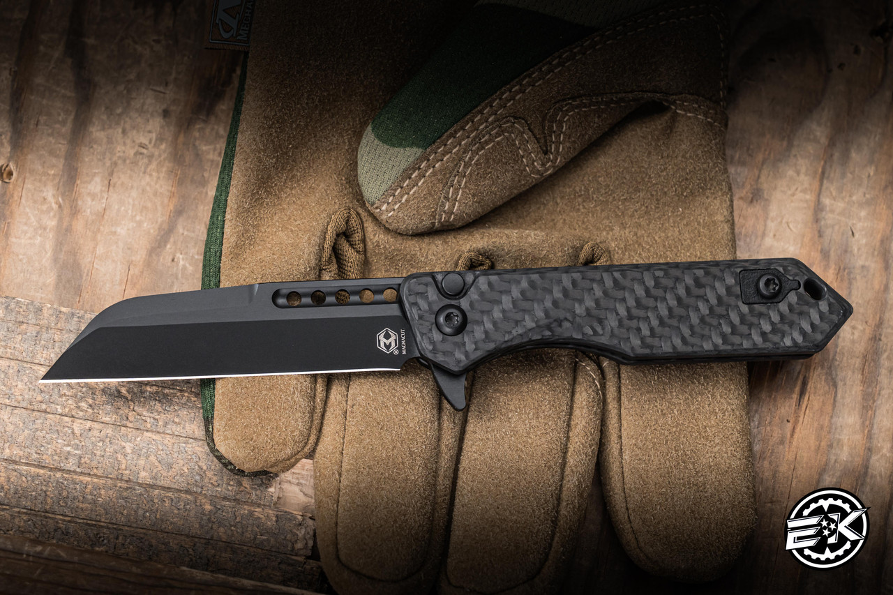 Heretic Knives Jinn Button Lock Flipper Carbon Fiber 3