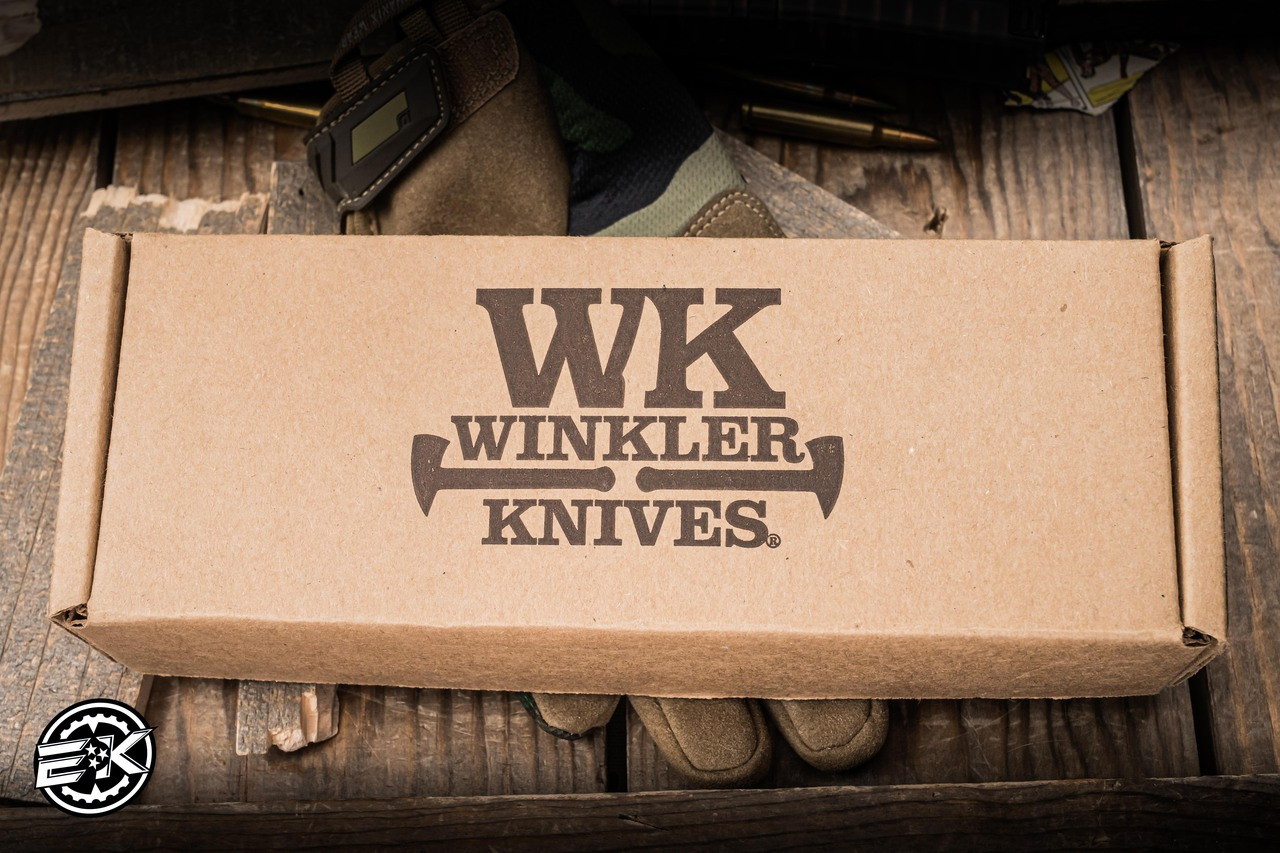 Preowned-Winkler Knives SD2 Fixed Blade Brown Canvas 3.25
