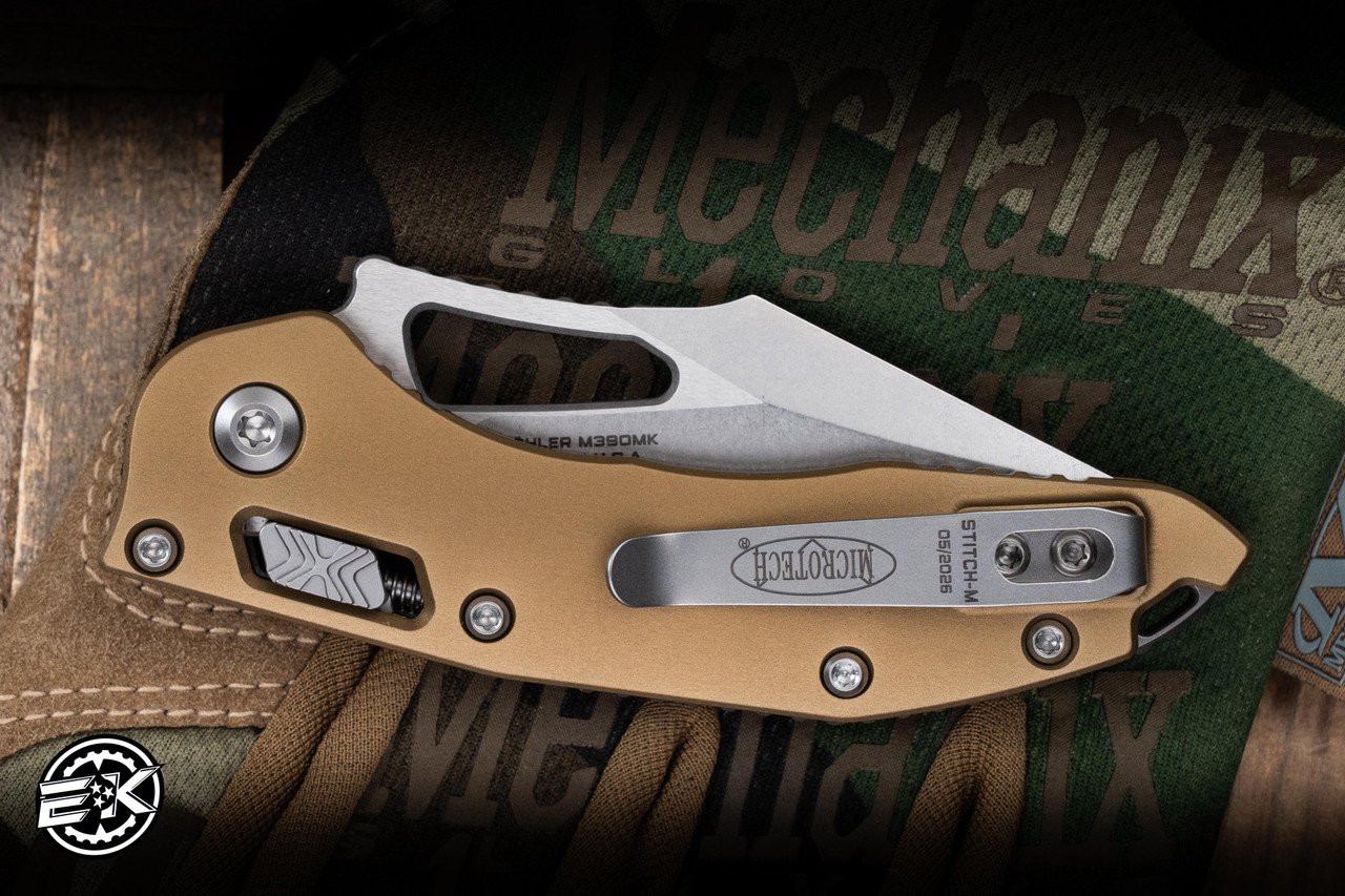 Microtech M-Stitch Ram-LOK Tan Aluminum 3