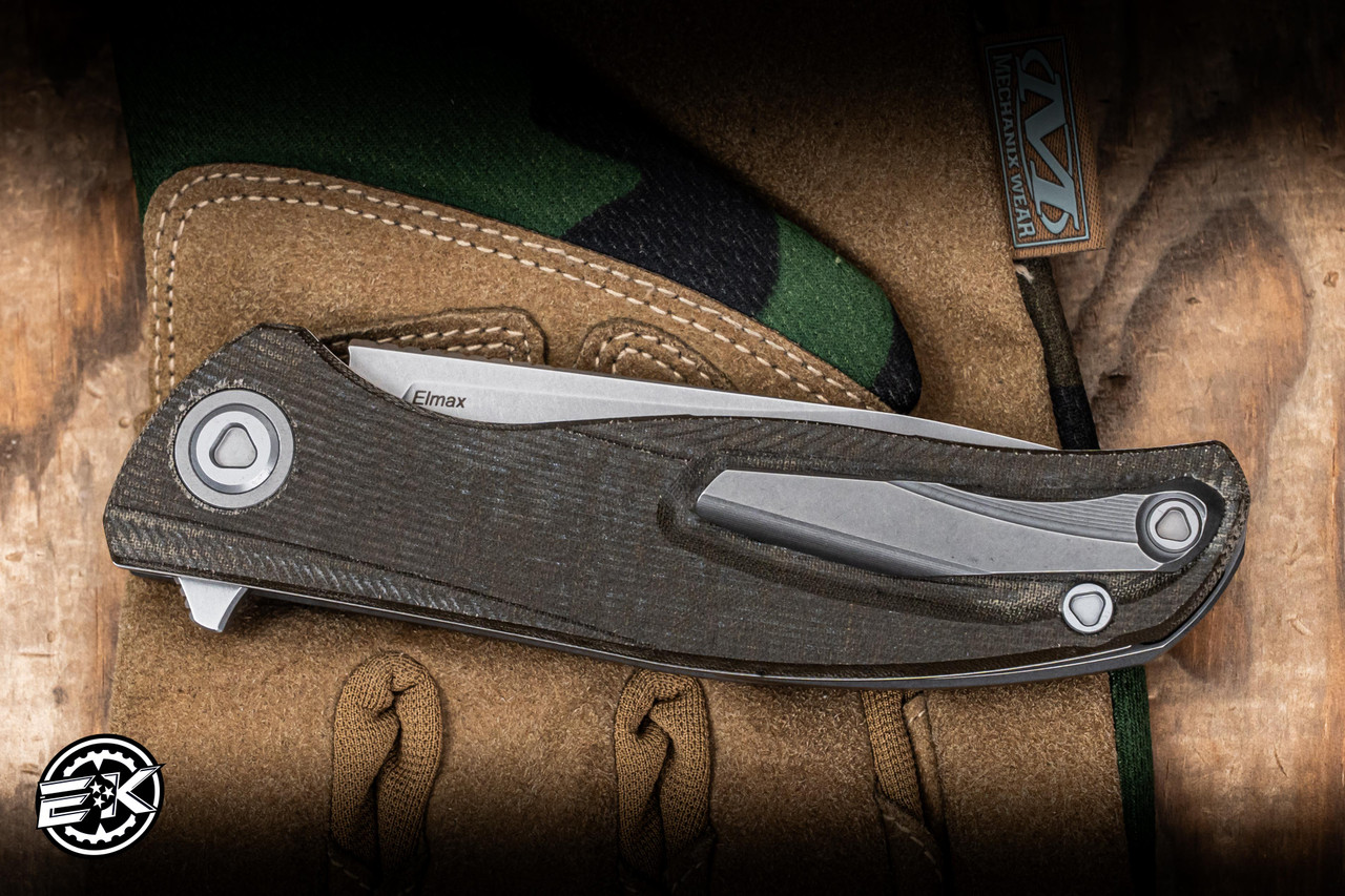 Shirogorov Knives Ursus F95 Liner Lock Green Micarta 3.74