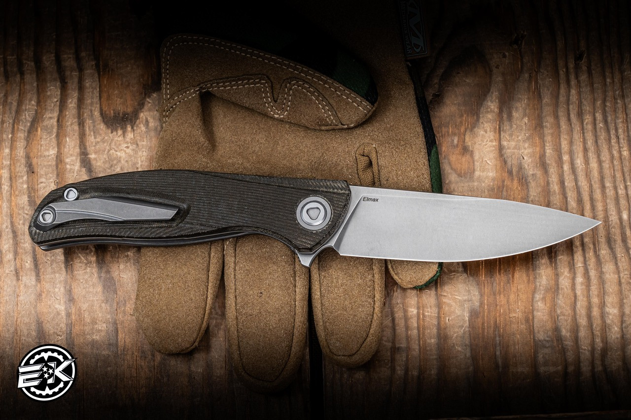 Shirogorov Knives Ursus F95 Liner Lock Green Micarta 3.74