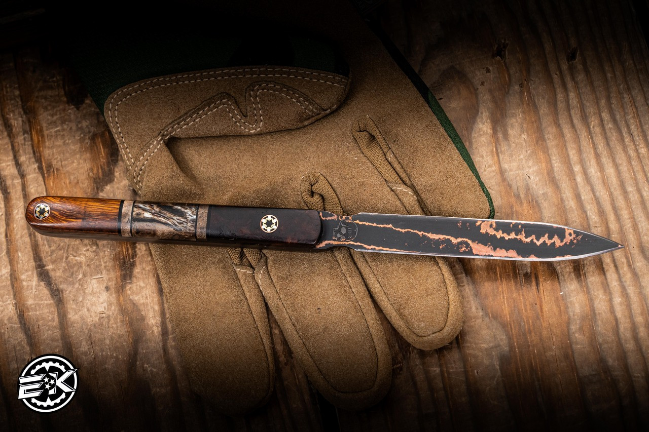 Preowned-Half Face Blades Oss Spike Desert Ironwood, Pin Striping