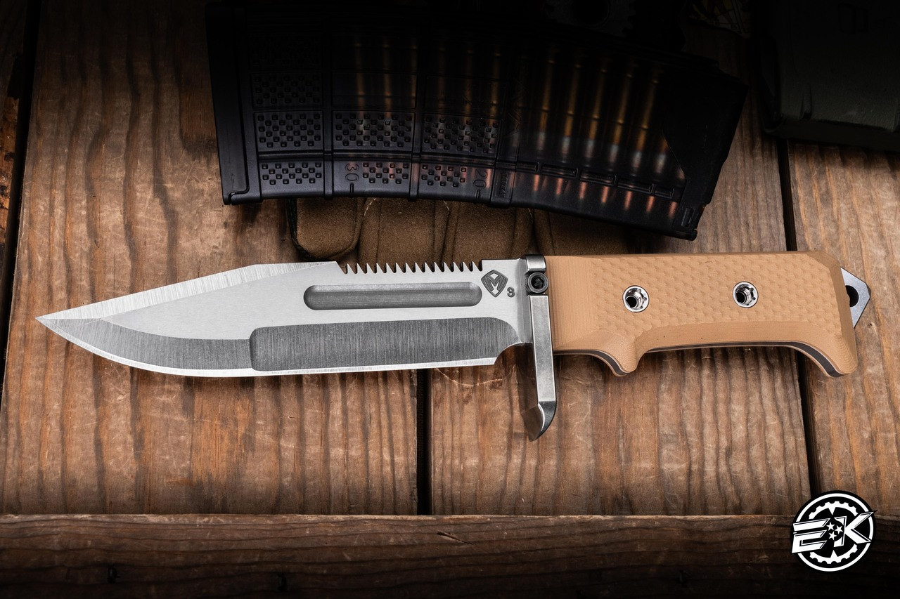 Medford USMC Raider Fixed Blade Knife Coyote Tan G10 6.5