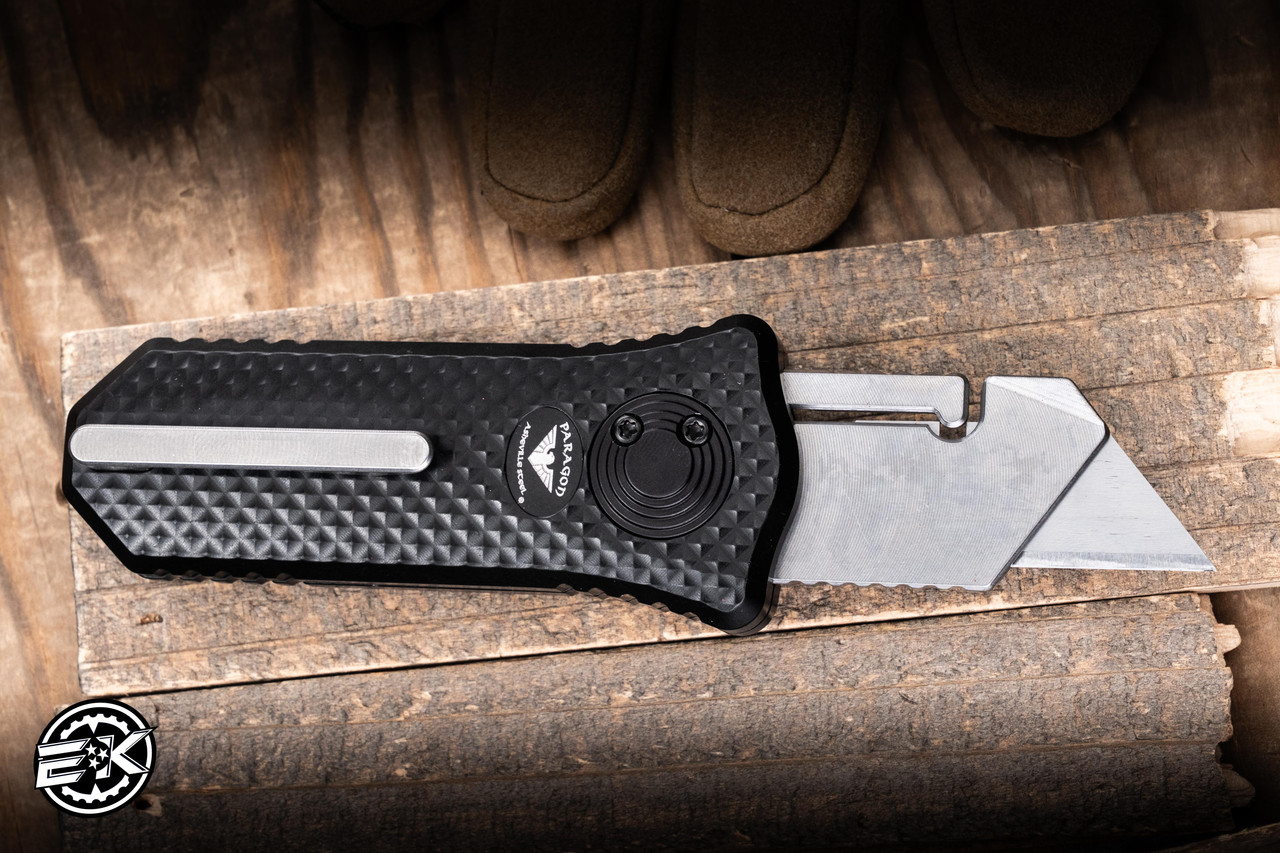 Hypercut Knives Oracle Utility Razor Crosshatch Milled Aluminum