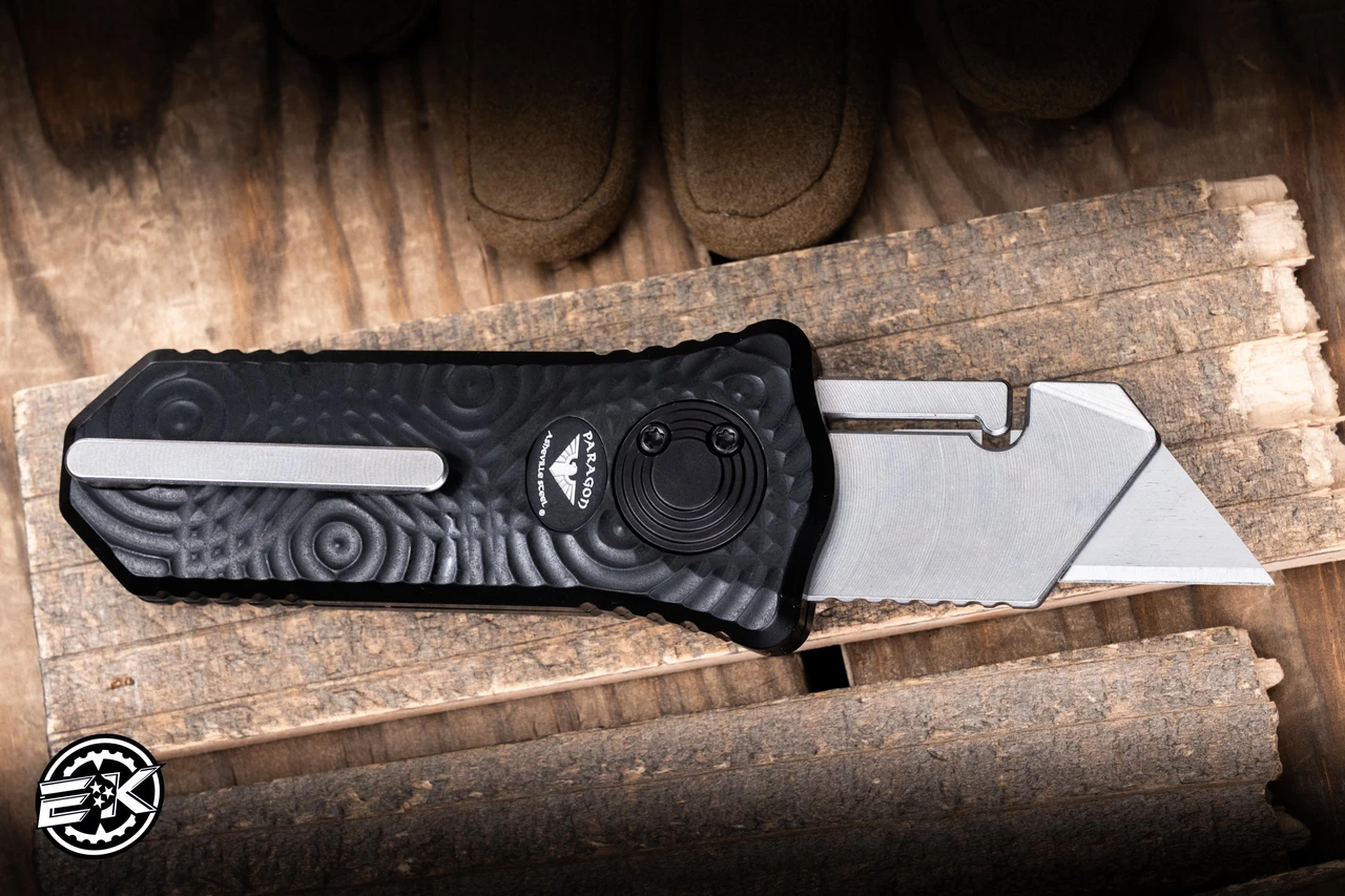 Hypercut Knives Oracle Utility Razor Black Raindrop Milled Aluminum 2.2 ...
