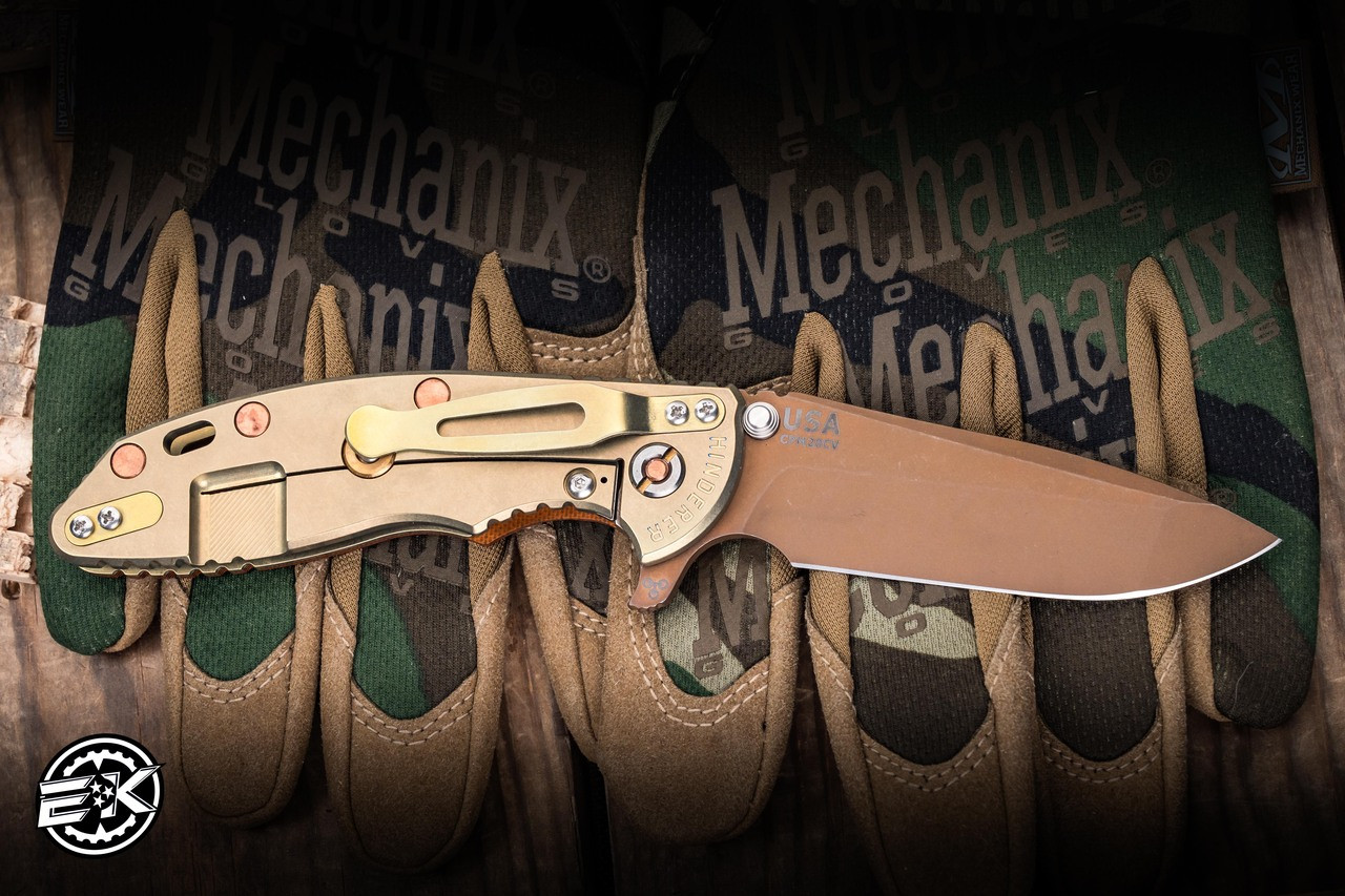Hinderer Knives XM-18 Flipper G10/Rose Gold Titanium 3.5