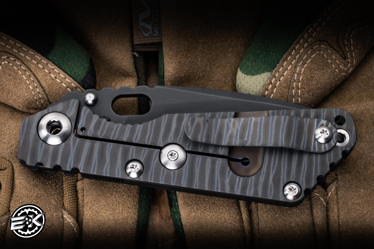 Mick Strider Knives SnG Black G10/Flamed Titanium 3.5