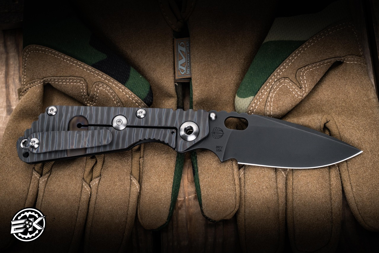 STRIDER ブラック 【美品】 Mick Strider Knives SnG Black G10/Flamed Titanium 3.5