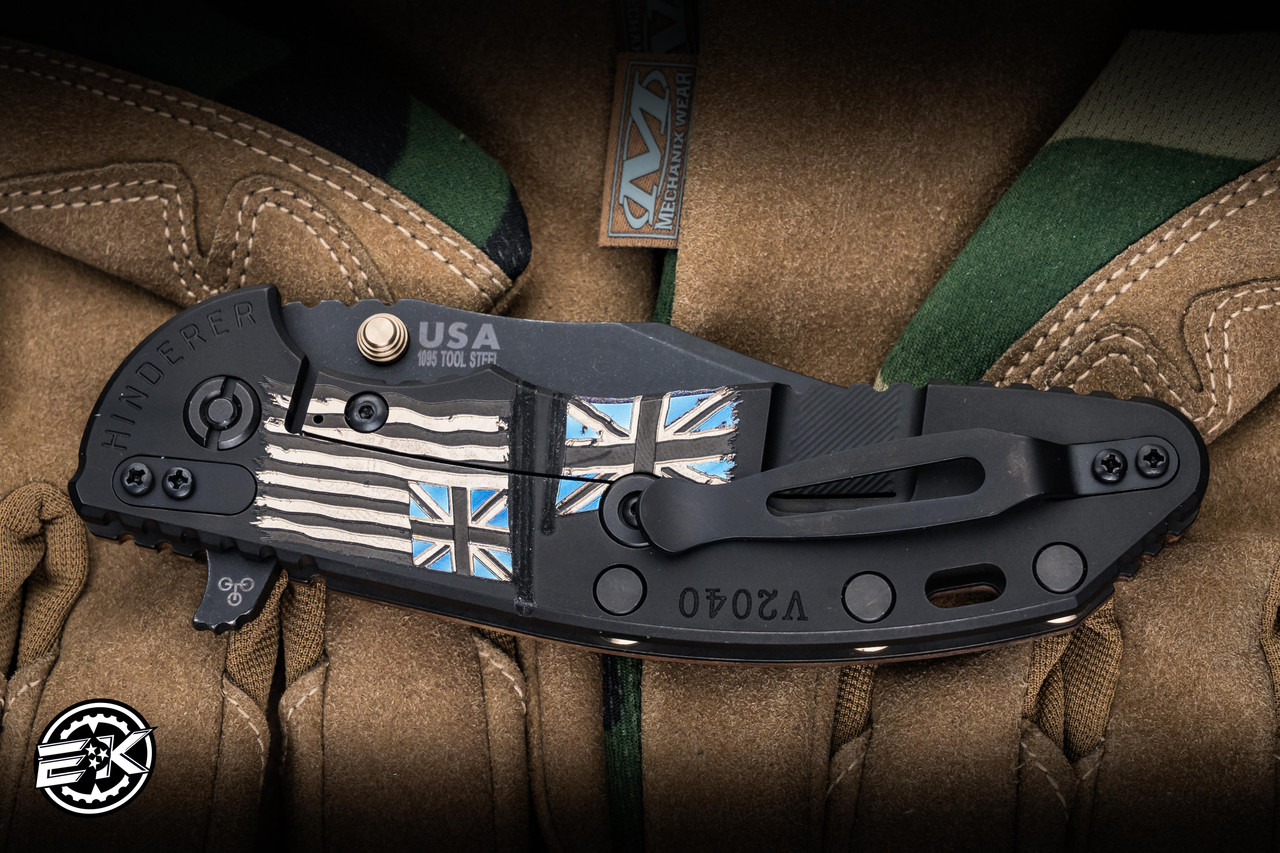Hinderer XM-24 Vintage Series Walnut/Battle Flags Titanium 4