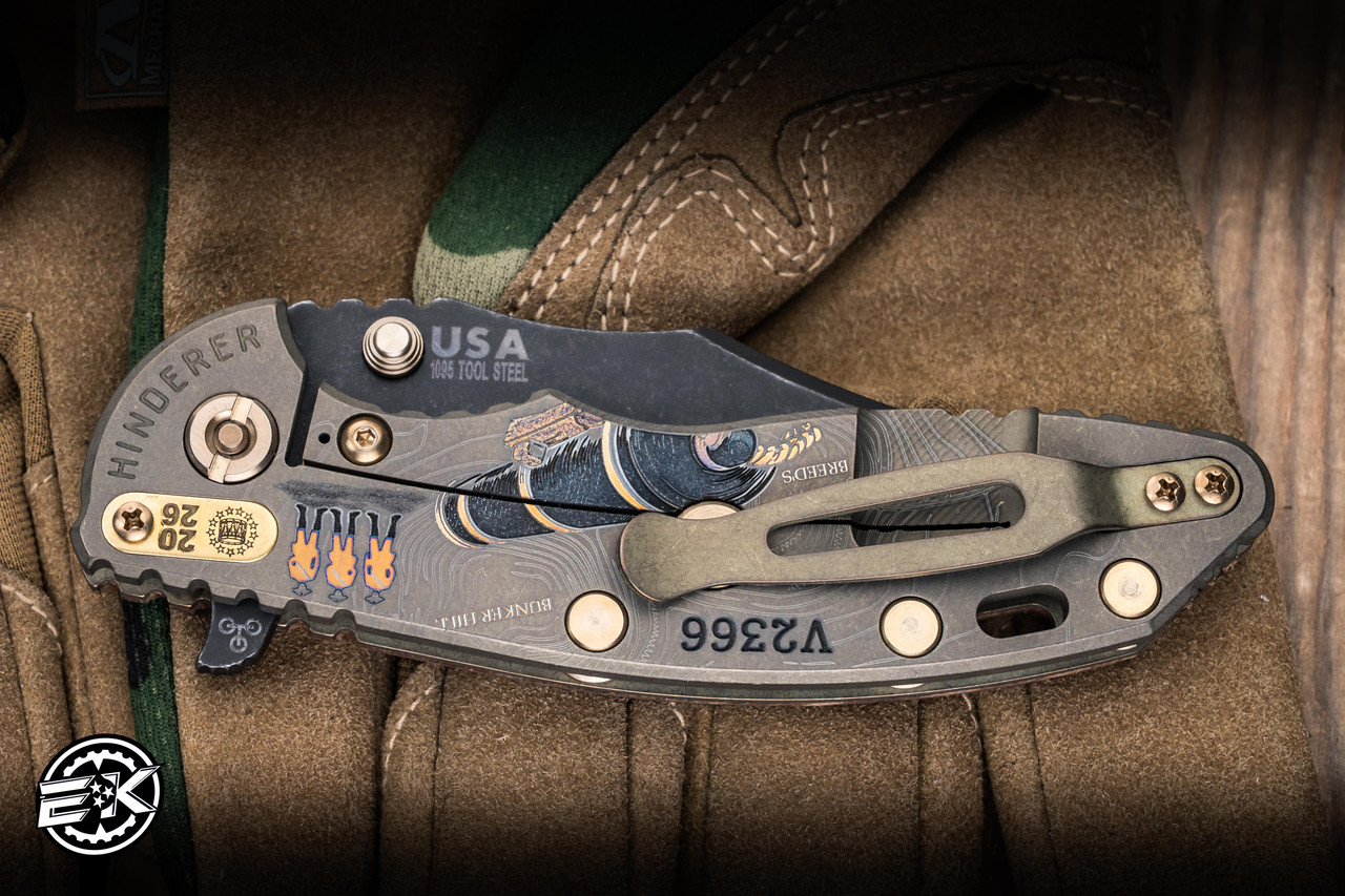 Rick Hinderer Knives XM-18 Vintage Series Walnut/Bunker Hill