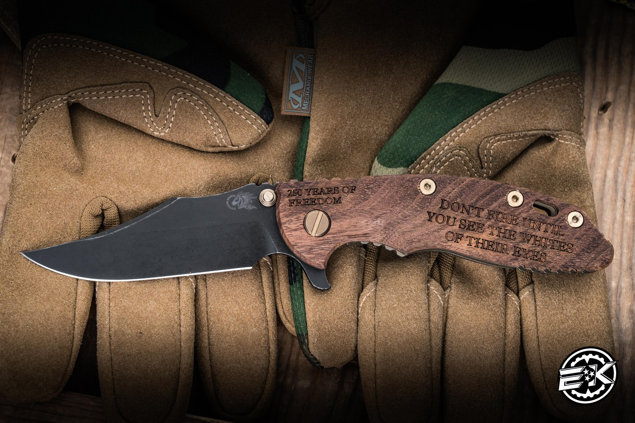 Rick Hinderer Knives XM-18 Vintage Series Walnut/Bunker Hill