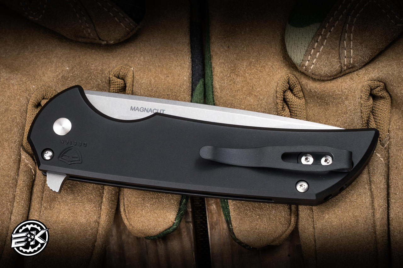 ProTech Mordax Manual Flipper Aluminum Engraved 
