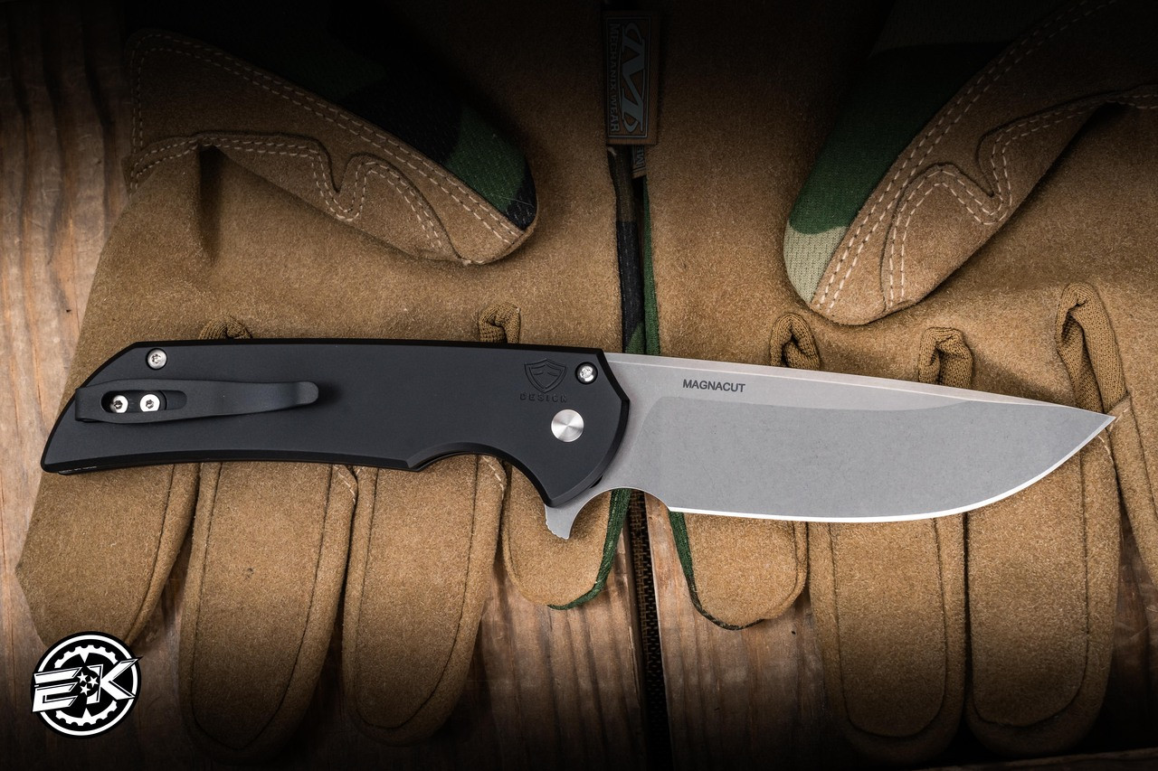 ProTech Mordax Manual Flipper Aluminum Engraved 