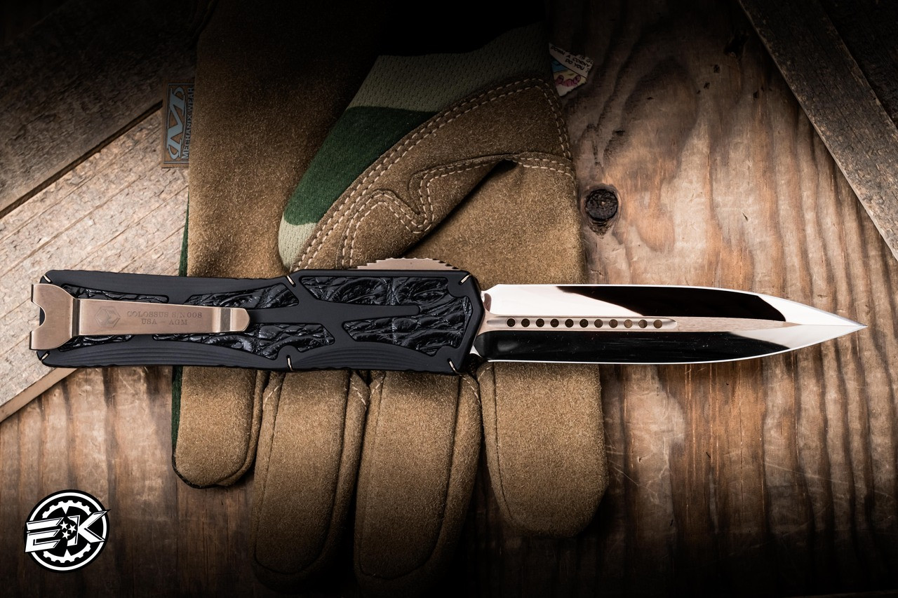 ぴえるど　Ｌ／オキドキデュオ２／ＦＲ（スマスロ） DCユニット　IPS Heretic Custom Colossus OTF Knife Aluminum, Croc Inlays 3.5
