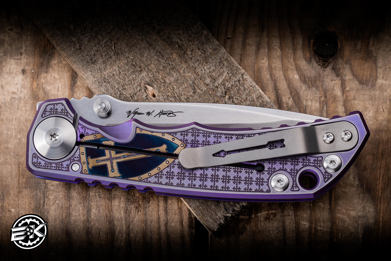 Spartan Blades Custom SHF Harsey Templar Folder Knife Titanium 4
