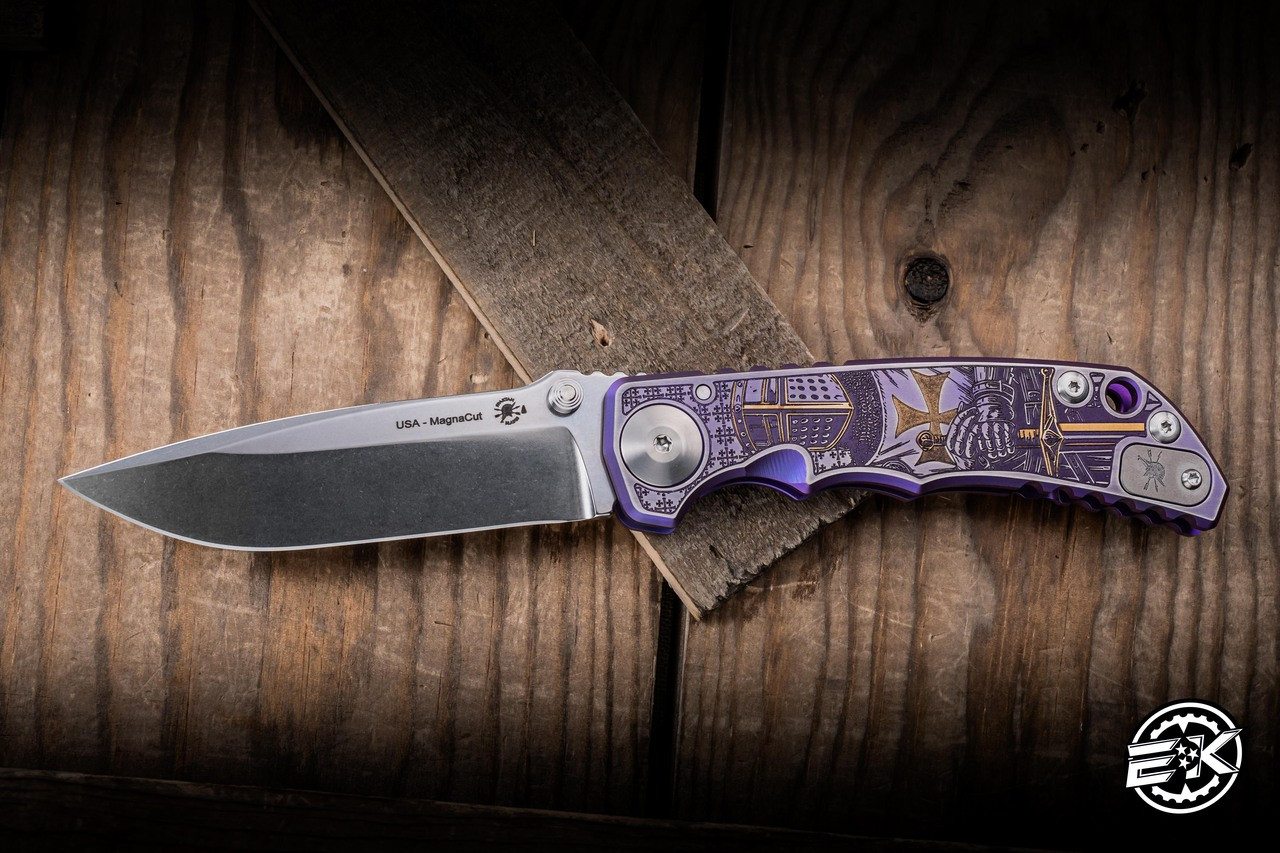 Spartan Blades Custom SHF Harsey Templar Folder Knife Titanium 4