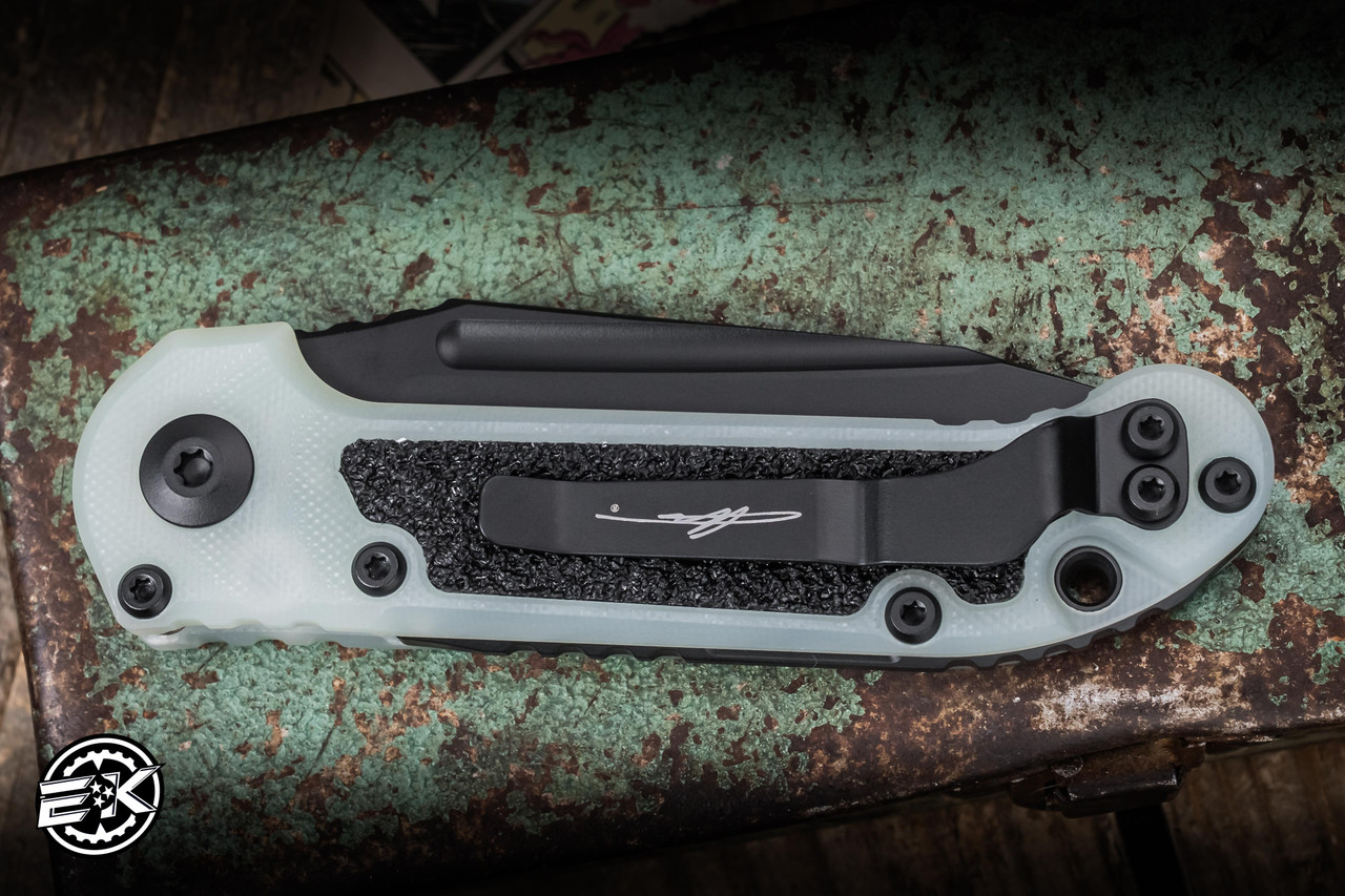 Microtech LUDT Gen III Automatic Jade Green G10 3.4
